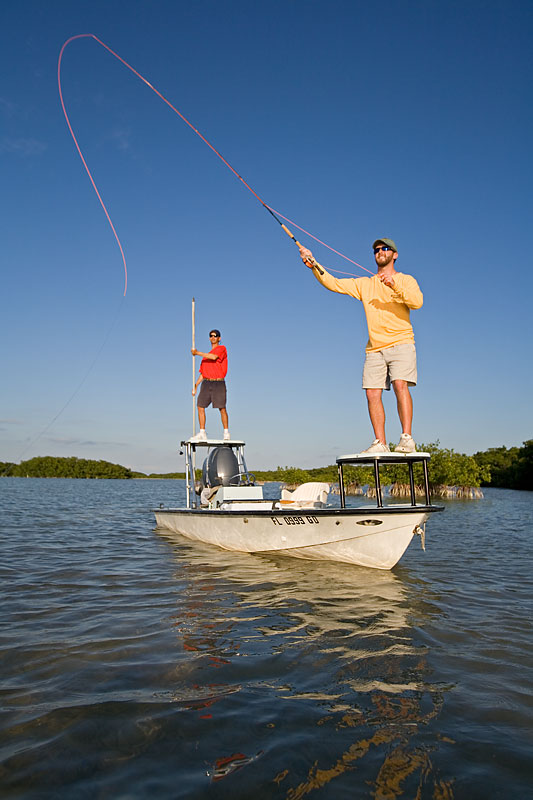 Saltwater-Fly-Fishing,-Marathon-Key,-Florida,-USA