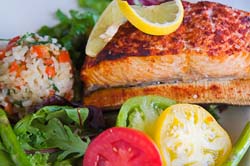 Planked-Salmon,-Grove-Street-Inn,-Hendersonville,-NC,-USA