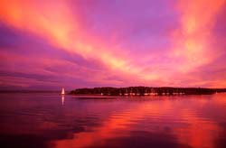 Sunset-Storm,-Bras-d'Or-Lake,-Cape-Breton,-Nova-Scotia,-Canada